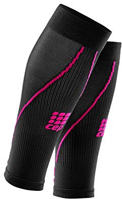 CEP – Calf Sleeve 2.0, Beinstulpen für Damen in schwarz/pink, Größe II, Beinlinge für exakte Wadenkompression, Made by medi
