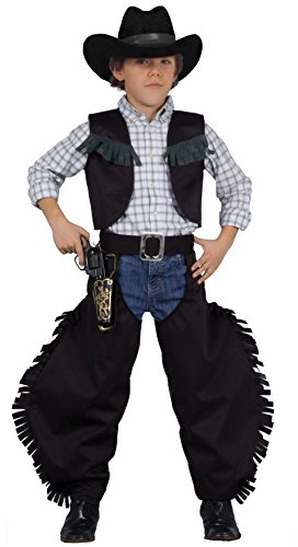 Ciao -Cowboy Pistolero Kostüm Verkleidung für Kinder, Grün, L (7-9 Jahre), 61221.L