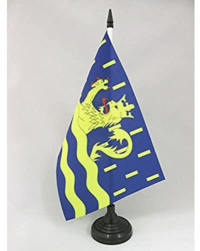 AZ FLAG bordsflagga dubbar 21 x 14 cm - liten kontorsflagga dubist avdelningen 14 x 21 cm
