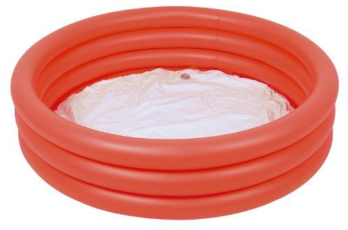 Bestway 3 Ring Paddling Pool 122Cm X 25Cm Red
