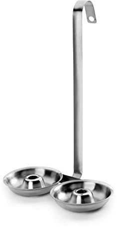 Ibili - 712150 - Double Louche À Beignets en Acier Inoxydable
