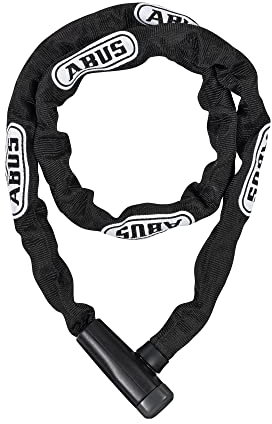 ABUS Kettenschloss Steel-O-Chain 5805K – Fahrradschloss aus Stahl – ABUS-Sicherheitslevel 5 – 110 cm – Schwarz
