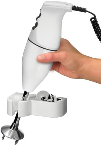 ESGE Zauberstab 90210 E 120 Select Weiß Stabmixer, Pürierstab, 2 Stufen bis 10.000 U/Min, ergonomischer Griff, langlebiger, robuster AC-Motor, inkl. Zubehör, 120W, Made in Switzerland | Hochleistungspürierstab mit 2 Geschwindigkeitsstufen (7.000/10.000 U/Min) AC-Motor, Ergonomischem Griff - Made in Switzerland