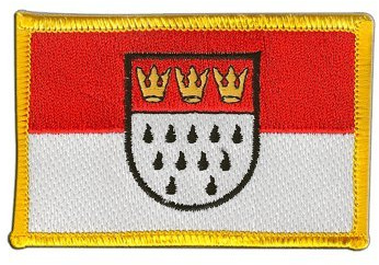 Aufnäher Patch Flagge Deutschland Stadt Köln - 8 x 6 cm