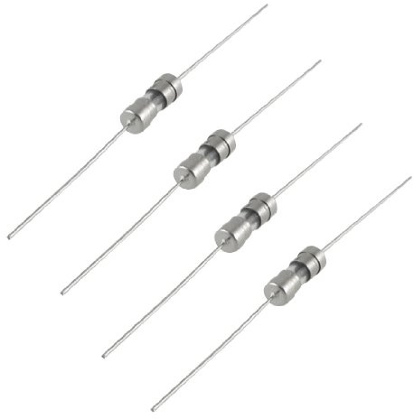 sourcing map 10 x 250 V 2,5 A Durchgangsloch 3,6 x 10 mm Langsame Axialsicherung