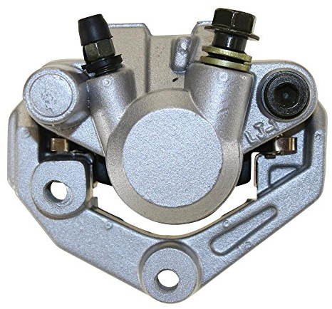 Bremssattel 1 Kolben vorne Silber - kompatibel mit GY6 50ccm Roller | Passend für PGO, Adly, Baotian,Muz/MZ, Rex, Puma, Tank, Yamaha, Zongshen, Kymco Agility