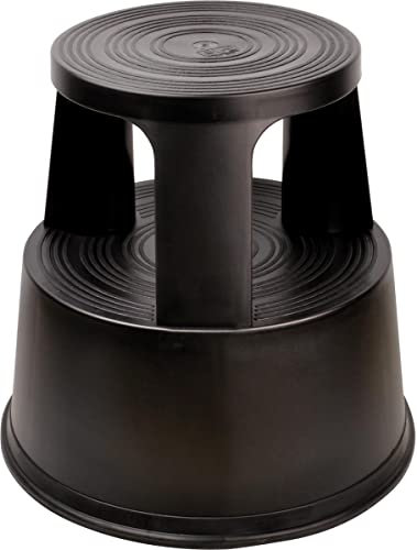 Desq 60060.09 Tritthocker Bruchfester Kunststoff Frischer, moderner Look, schwarz, One Size