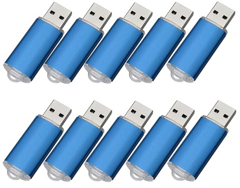 Paquete con 10 memorias USB. Pen Drive USB 2.0 (4GB)