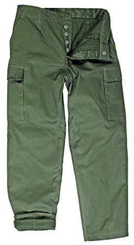 Olive Green Moleskin Thermal Trousers (34)
