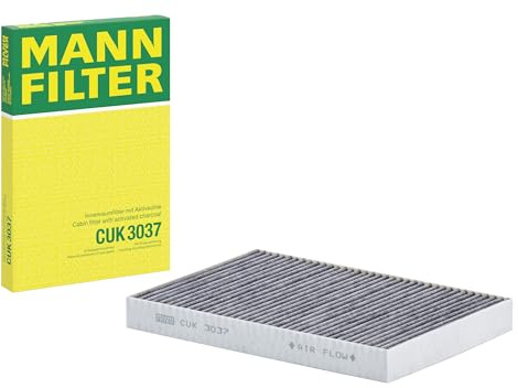 MANN-FILTER CUK 3037 Innenraumfilter/Kabinenluftfilter - Pollenfilter mit Aktivkohle - für Pkw + Transporter