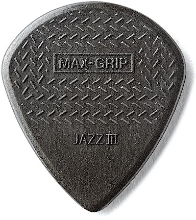 Dunlop Max Grip Jazz III, Gitarren-Plektrum aus Carbonfaser 24 Stück