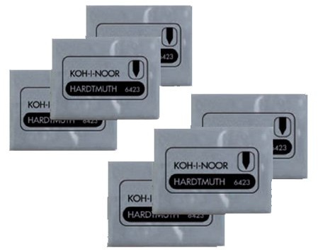 KOH-I-NOOR Koh-I-Noor Knetbare Radiergummis, 6 Stück