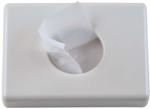 Funny Table/Wall-Mounted Sanitary Bag Dispenser, Polyethylene, 95 x 135 x 30 mm White