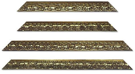 Neumann Bilderrahmen Barockrahmen 333 ARG, Silber, 60 x 90 cm, Zuschnitt mit Gehrung