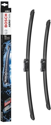 Bosch Aerotwin A696S Front-Scheibenwischer - Set mit 2 Ersatz-Scheibenwischern und vormontiertem Adapter - 2 Wischblätter, 550 mm und 450 mm