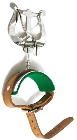 Tuyama® Marschgabel für Querflöte mit Lederarmband Flötenmarschgabel Querflötenmarschgabel Flöte Notenhalter Lyre Lyra Flute