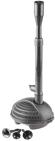 Pontect PondoVario 1000 - Energy-Efficient Pond Fountain Pump with 4 Patterns, Flexible Installation, and High-Performance Filter for Long-Term Durability - 1,000 litres Per Hour