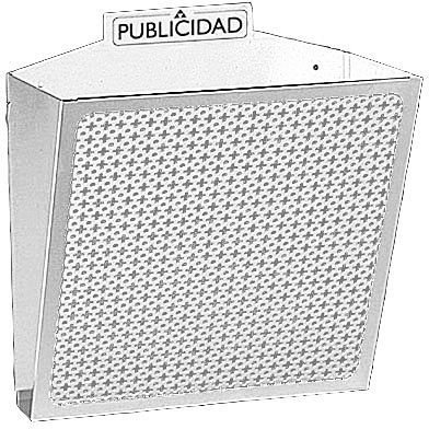 Arregui E2314 Advertising Basket, White