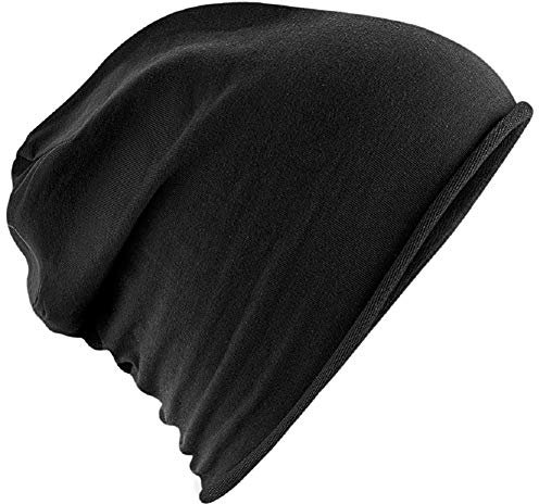 Beechfield Mütze Jersey Beanie schwarz