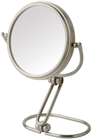 JERDON Compact Magnifying Mirror - Folding 3 Travel Mirror with 15X & 1X Magnification - Model MC315N