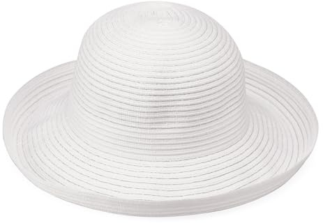 Wallaroo Women’s Sydney Sun Hat (White) - UPF 30+ Sun Protection, Wide Brim, Packable & Adjustable, Lightweight, Soft, Comfortable, Breathable, Perfect for Travel, Beach, Outdoor, Everyday Wear