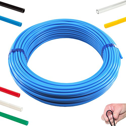 50 Meter - Polyurethan-Schläuche, außentoleriert, verschiedene Größen, Pneumatikschlauch, Druckluftschlauch (4 x 2,5 mm, Blau)
