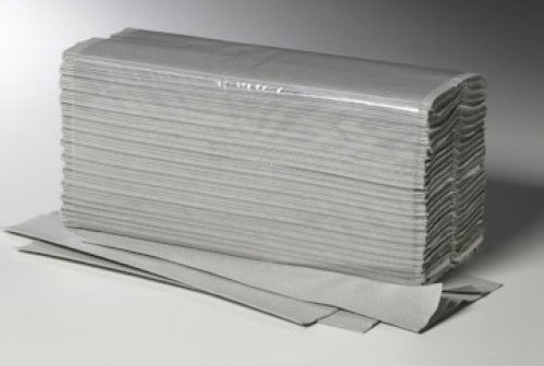 Papier-Falthandtücher / Falthandtücher / Papiertücher /Papierhandtücher / Zick-Zack-Faltung / 5.000 Blatt / naturfarben / 25 x 23 cm