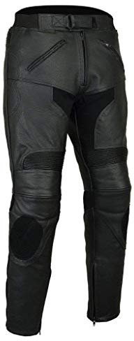 Razor Motorcykelbyxor för män – CE-skydd – slipmaskin – läder