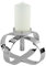 Fink Gorden Leuchter, Metall, Silber, 26cm