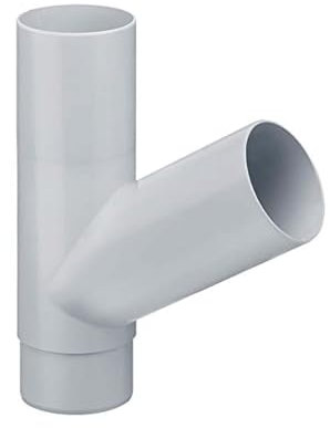 INEFA Tuyau Descente Branchement 60° 75/75mm Gris Plastique Accessoires Gouttičre