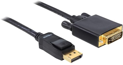 Delock DisplayPort auf DVI Kabel 1m schwarz