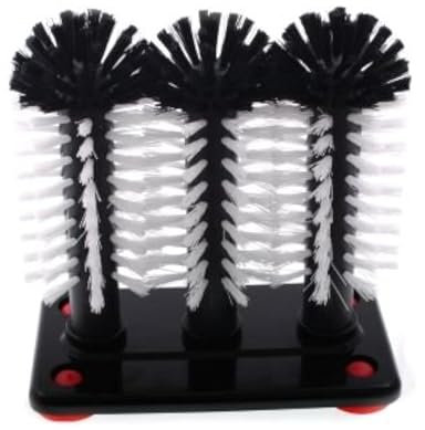 Gläserspülgerät mit 3 Gläserspülbürsten a' 18 cm