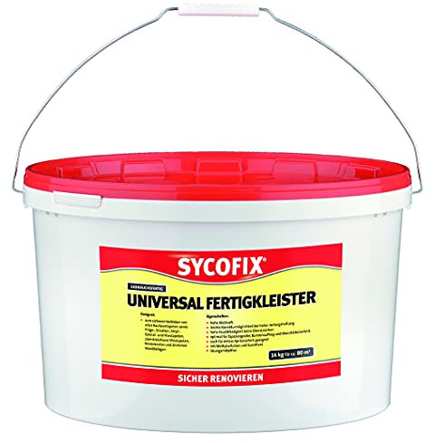 Sycofix Fertigkleister 16kg, Vlieskleber, Raufaserkleber, Universal Fertgkleister, starker und schnell mischbarer Kleister, lösemittelfrei, hohe Klebkraft, einfache Anbringung von Tapeten aller Art