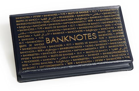 LIGHTHOUSE - Pocket Album for Large Banknotes Wallet-Style with Integrated Sheets to Store and Display 20 Large Banknotes (9 x 6 x 1)