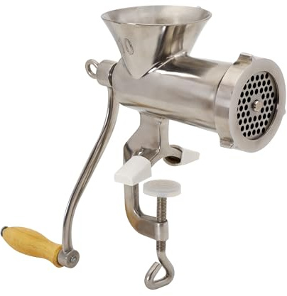 LEM Products #10 Clamp-On Hand Grinder, Stainless Steel Meat Grinder