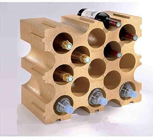 MOTTEZ Flaschenwürfel bis Ø92mm f.15 Flaschen, Terracotta B229V