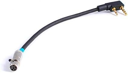 Rugged Handheld Jumper Cable Adaptor to Car Harness for Racing Radios Communications Electronics - Fits 2-Pin V3 RH5R Baofeng Kenwood HYT and Realm