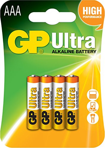GP Piles alcalines Ultra compatible AAA/AM4/E92 1,5V