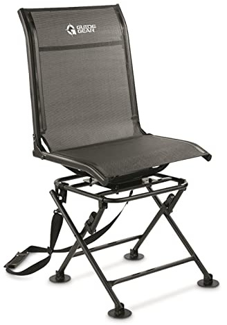 Guide Gear 360º Swivel Hunting Blind Chair, Lightweight, Portable Mesh Hunt Seat, 300-lbs Capacity