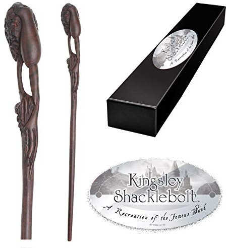 The Noble Collection Kingsley Shacklebolt Character Zauberstab, NN8286, Mehrfarbig
