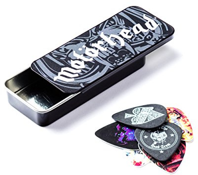 JIM DUNLOP Plektrum Motörhead, Schachtel aus Metall mit 6 Stück, Medium, Multicolor