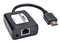 Tripp Lite DisplayPort to HDMI over Cat5/6 Active Extender Kit, Pigtail-Style Transmitter & Receiver, Video/Audio, 1080/60p, Up to 150ft. (B150-1A1-HDMI),Black