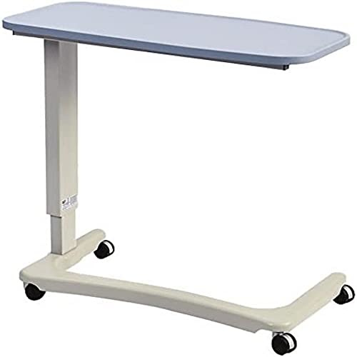 NRS EasyLift Overbed / Over Chair Tisch Modern Blue N43577 Höhenverstellbar - Gebogener Rollstuhlfuß