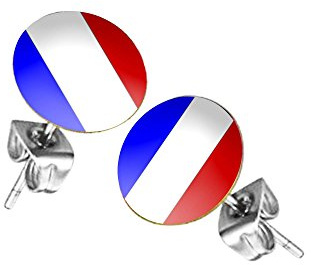 Taffstyle Fanartikel Ohrringe für Fußball WM & EM - Frankreich