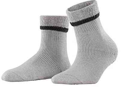 FALKE Toffelsocka Cuddle Pads W Hp bomull ull grepp på sula 1 par, Grå Silver 3290, 39-42