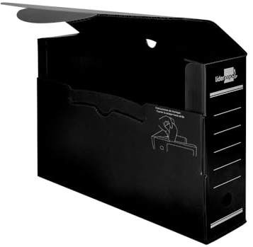 Liderpapel - Caja archivo definitivo plastico negro tamaño 36x26x10 cm (5 unidades)