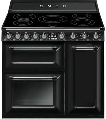 Smeg TR93IBL 90cm Traditional Cooker with Induction Hob - Black
