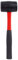 Dekton Fiberglass Rubber Mallet 16oz-Durable Fiberglass Handle| Non-Marring Rubber Head| Ideal for Carpentry, Construction| Impact-Resistant | Comfortable Grip| Versatile Tool for Precision Striking