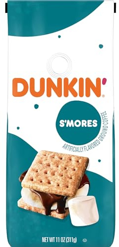 Dunkin' Donuts S'mores Flavored Ground Coffee, 11 Ounce (Pack of 1)