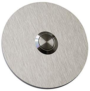 HDmirrorR Designer Klingel Türklingel Klingelplatte 3mm Edelstahl V2A 80mm kf